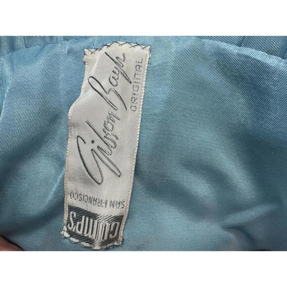 Vtg 1970s Sz M Silk Embroidered Gibson Bayh Pleated Folk Bohemian Peasant Dress - Picture 4 of 8